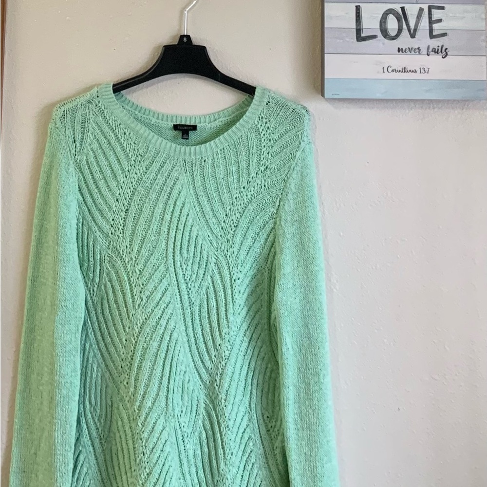 Talbot Light Green Sweater Size L